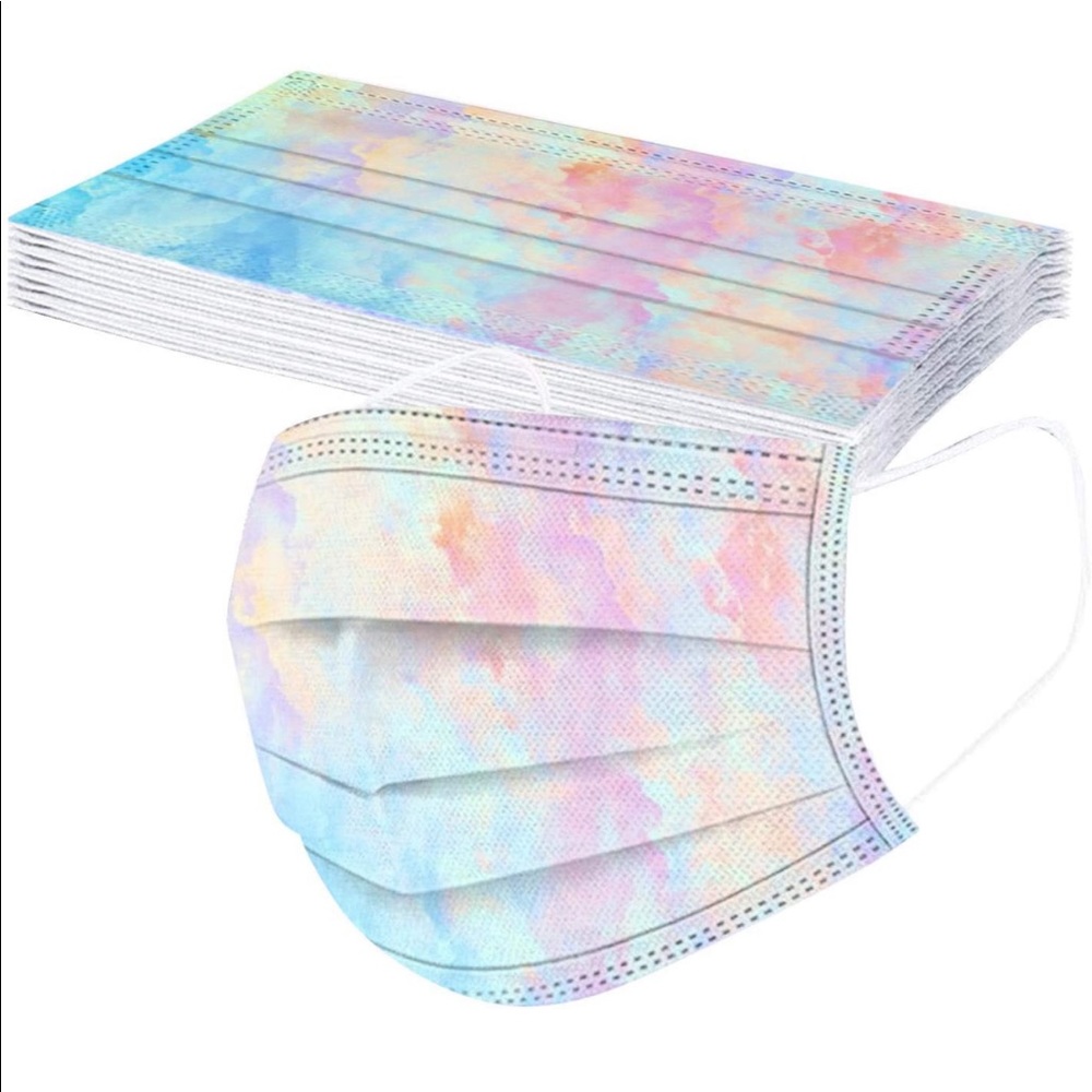 140 Disposable Masks 3 Ply Tie-Dye Printed 140 masks!